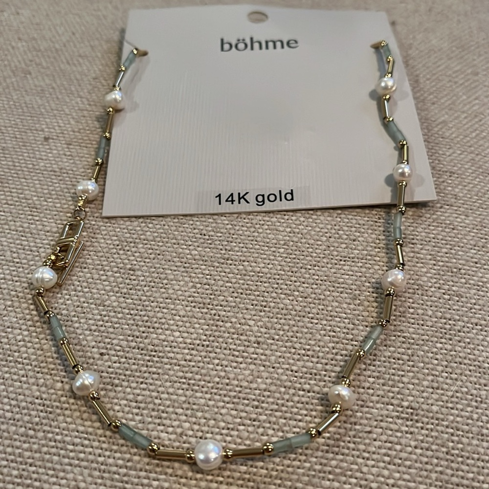 bohme Gold Kallie Necklace/NWT - Picture 3 of 8